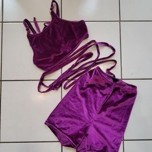 Cute 'n sexy velvet set